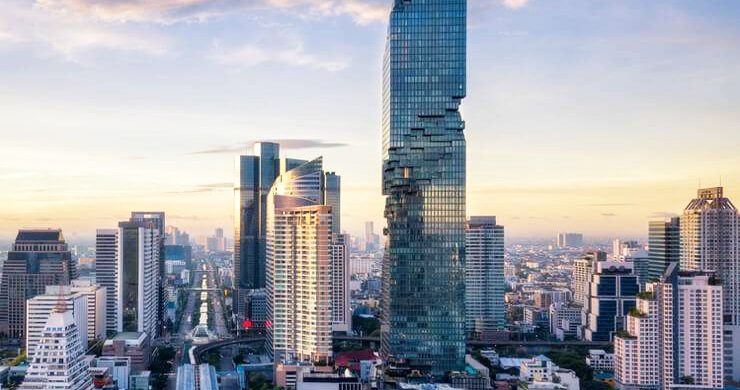 Bangkok with skyscrapers