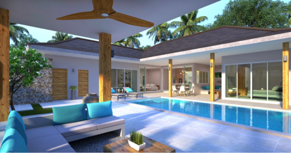 Tropical 2-3 Bedroom Villa in Lamai
