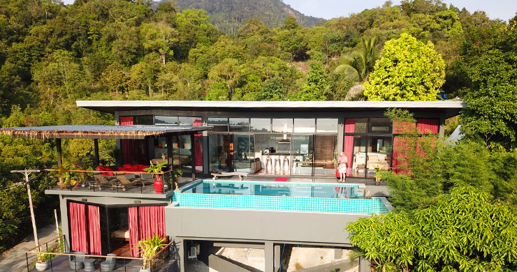 Tropical 3 Bedroom Sea View Villa in Koh Phangan