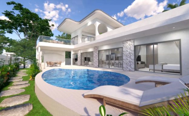 Contemporary 4 Bedroom Sea View Villas in Choeng Mon