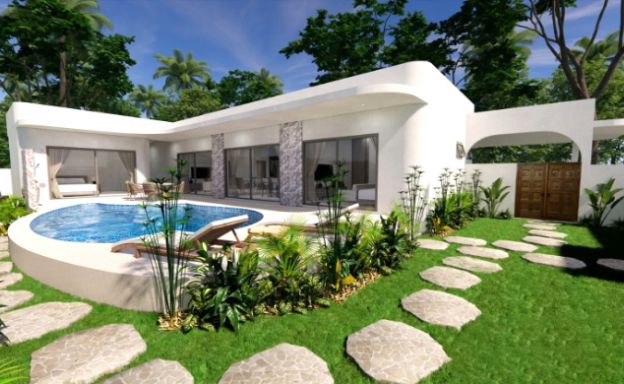 Modern 3 Bed Sea View Villas for Sale in Choeng Mon