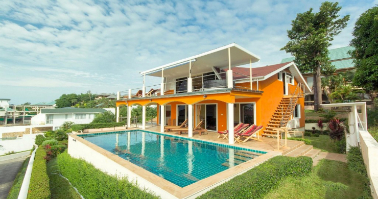 Modern Tropical Sea View Villa for Sale in Plai Laem