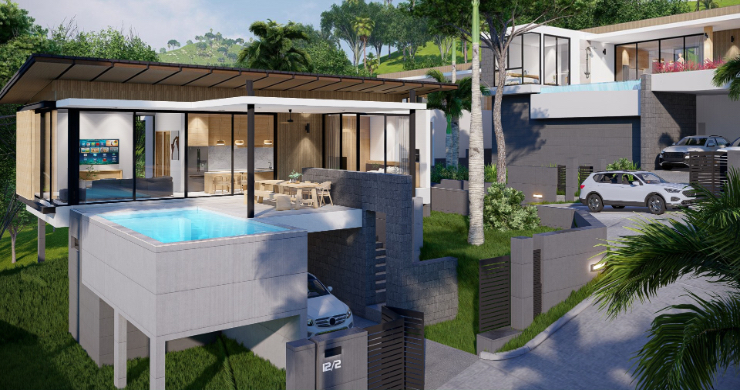 New 2 Bedroom Pool Villas for Sale in Bophut Hills