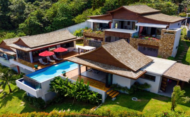 Oriental Style 4 Bed Luxury Sea View Villa in Bophut