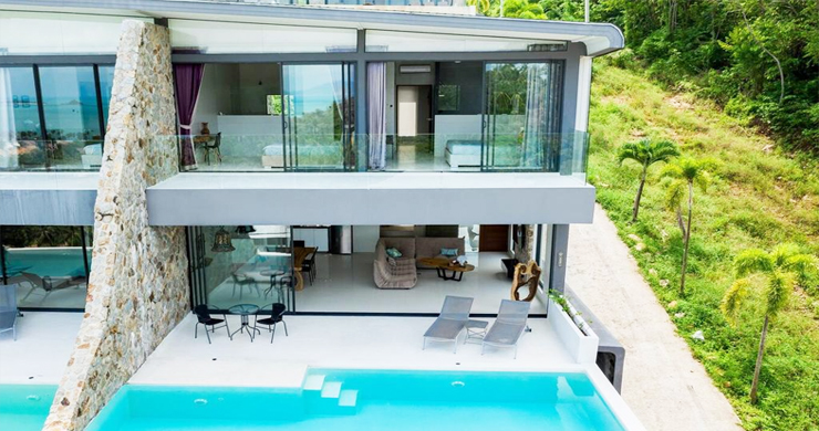 Modern 2-Bedroom Sea View Apartment in Bophut Hills