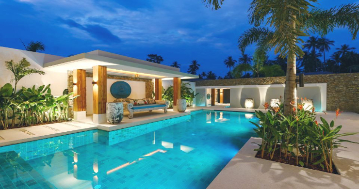 Luxury 3 Bedroom Bali Style Pool Villa in Maenam